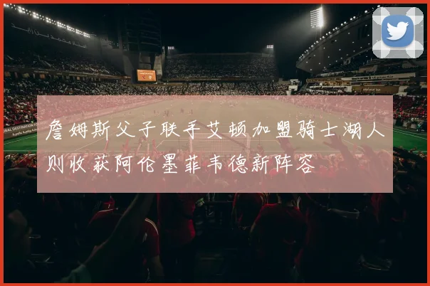 詹姆斯父子联手艾顿加盟骑士湖人则收获阿伦墨菲韦德新阵容